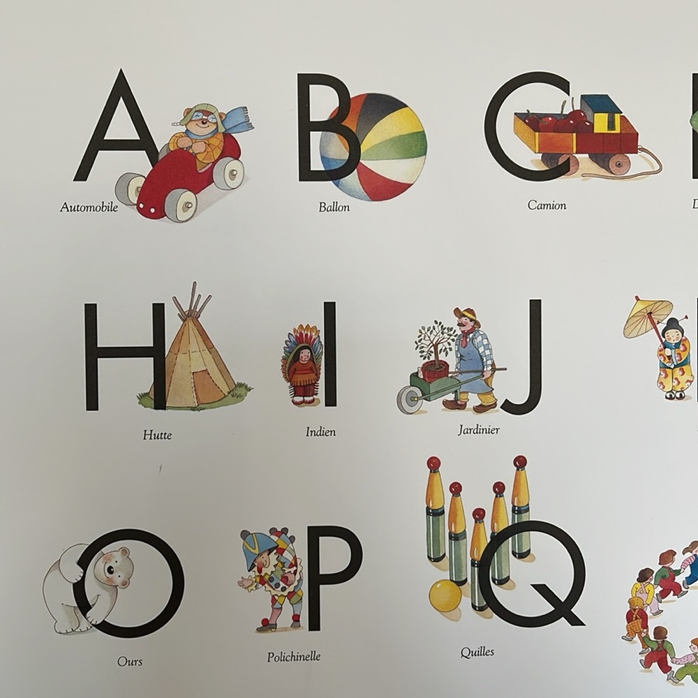 NEW Nursery FRENCH ALPHABET POSTER - Picture 4 of 11